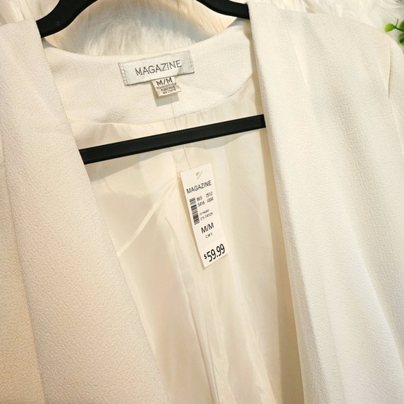 Magazine Chic Waterfall Crepe Blazer Jacket - Picture 2 of 4